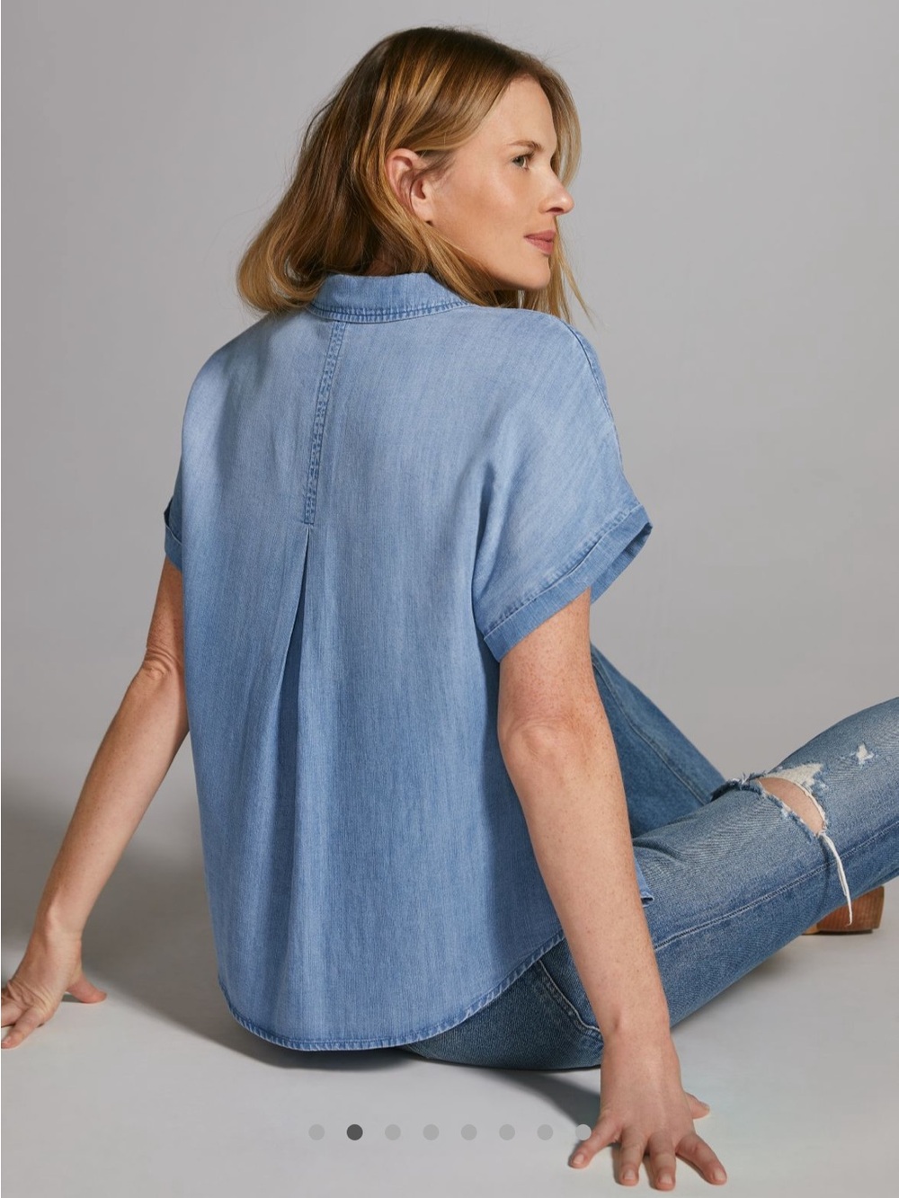 Anthropologie Cloth & Stone NWOT Breezy Buttondown Blouse - Picture 3 of 8